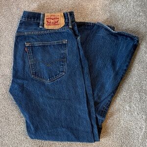 Levi's Men's Dark Blue Straight Jeans